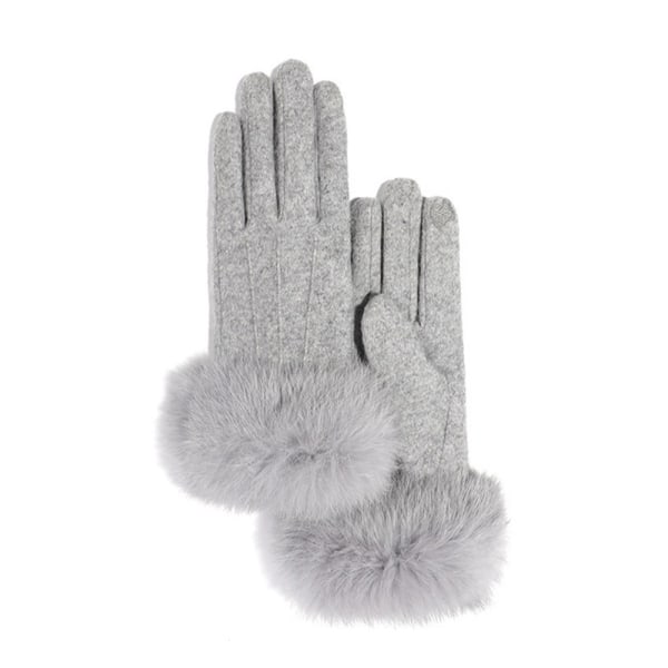 Vinterhandskar för kvinnor, pekskärm Cashmere Snow Handskar