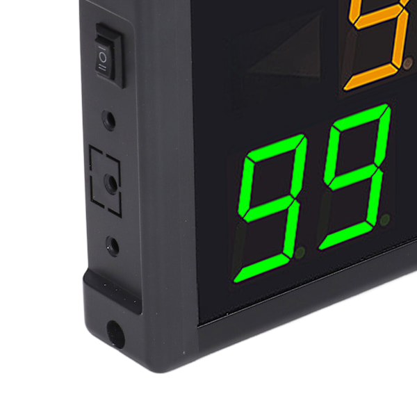 10-cifret LED-scoretavle Elektronisk Scorekeeper Fjernbetjening Scoretavle til Boldspil Daglig Træning 100‑240V EU-stik