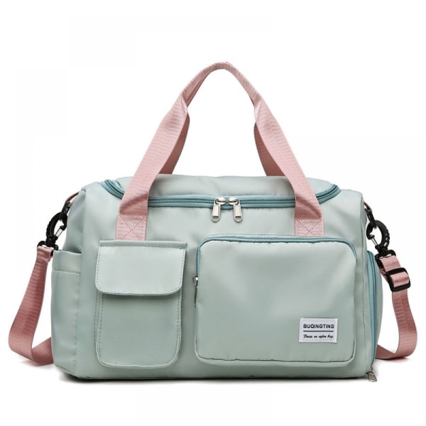 Håndbagasjeveske for flyreiseveske Liten sammenleggbar håndbagasje Ryanair Sportsbag Hospital Bag Weekenderbag, Mintgrønn