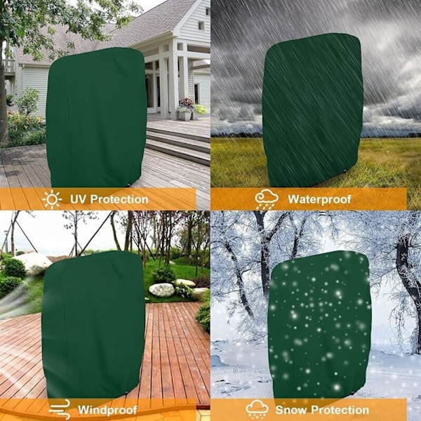 Överdrag för hopfällbara utomhusstolar, 210D Oxford-material, vindtät design säkerställer säkerhet för dina uteplats- och strandstolar, dammtätt i alla väder, lätt att
