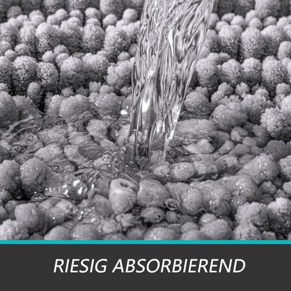 Chenille Badeværelsestæpper, Skridsikker Bademåtte til Badeværelsesgulv & Badekar, Vaskbare Bløde Brusebadstæpper, Fluffy Tyk Vandabsorberende Mikrofiber