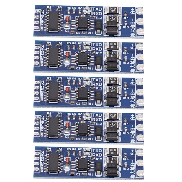 5 stk TTL til RS485 Konverteringsmodul Sterk Anti-Interferens Lynbeskyttelse TTL til RS485 Adapterkort