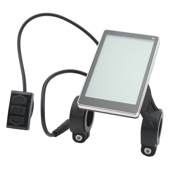 Multiinformationsdisplay Kontrollpanel för Elcyklar, Elektrisk LCD-display med Avancerad Dataövervakning, Universellt 5-stiftsgränssnitt, Vattentät