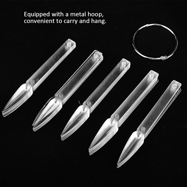 Falske Negletip-Sticks Manicure Polish Gel Display Øvelsesværktøjer Transparent