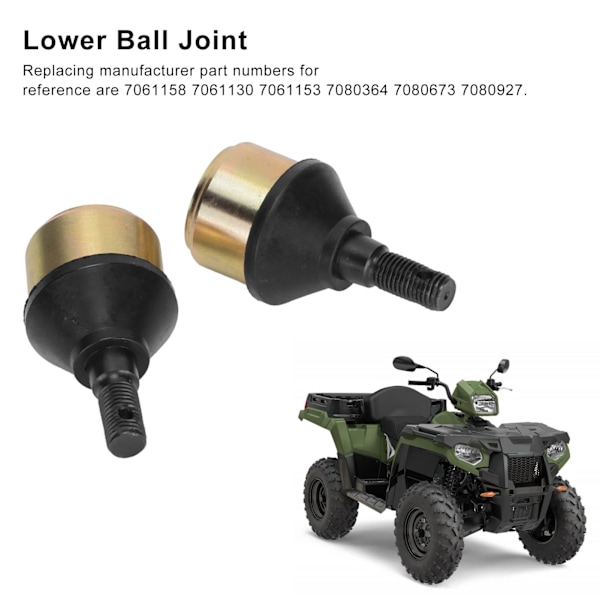 2 kpl Alemman pallonivel 7080927 Kromiteräs Kumi Vaihto POLARIS SCRAMBLER SPORTSMAN