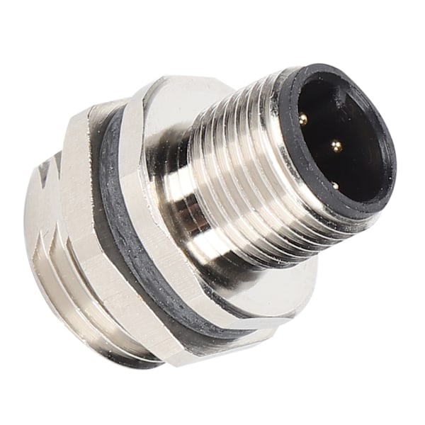 M12BP4 M16 Tråd Panelmonterad Uttag M12 IP67 Vattentät Kontakt 4-polig Stickkontakt Adapter