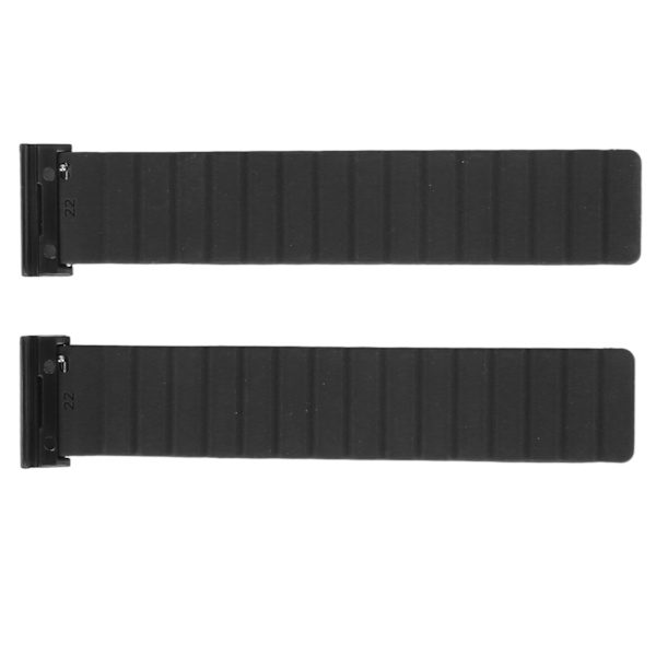 Magnetiskt Urband 26mm Svettbeständig Silikon Urrem Snabbspänne Urband för Vertix 2 Svart