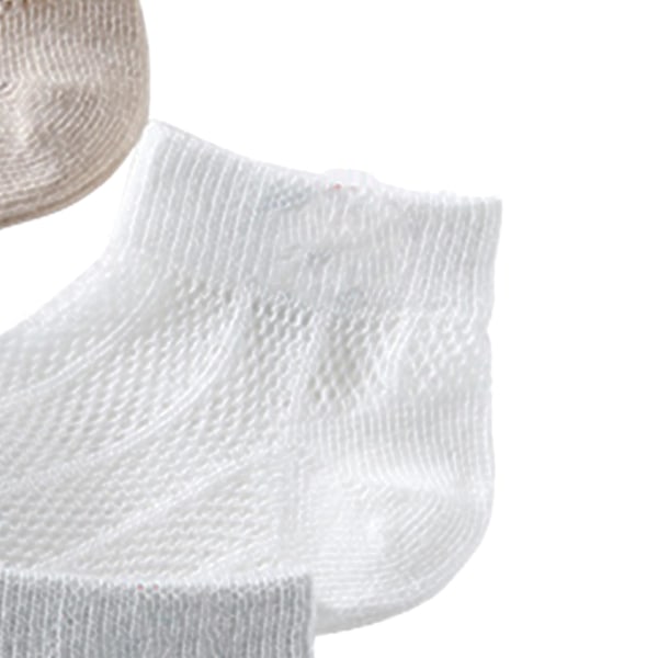 5 Par Barn Sommar Låga Strumpor Tunna Andningsbara Mesh Mjuka Unisex Ankelstrumpor Låga Strumpor för Pojkar Flickor Dinosauriemönster S (1‑3 År)