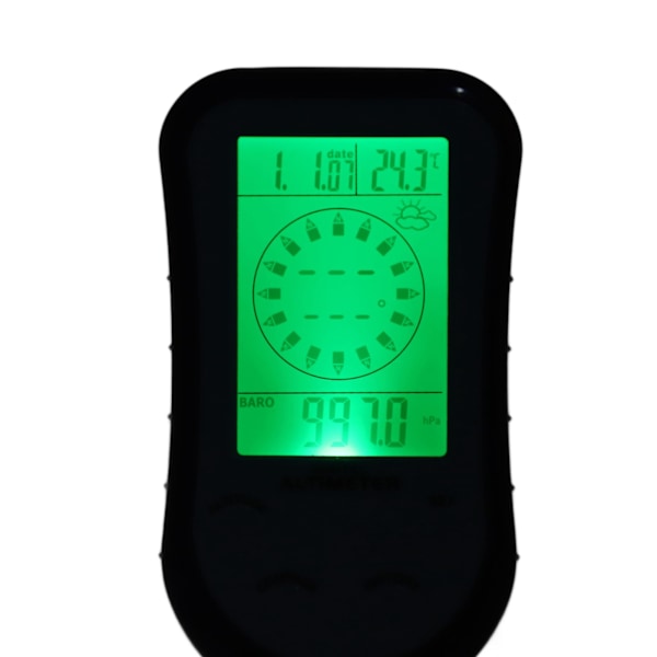 Höjdmätare Digital Multifunktionell Barometer Utomhus Kompass Elektronisk Termometer Testare