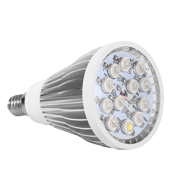 85-265V 24W 12 LED Kasvilampun Polttimo Kukille Kasveille Hydroponiselle Kasvun Valolle (Pitkä E14)