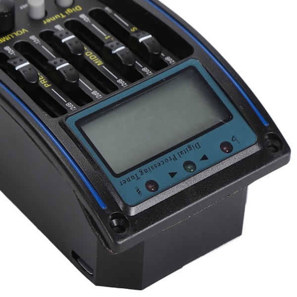 Akustisk Gitarr 5-bands EQ Equalizer Förkopplad Gitarrförförstärkare Piezo Pickup med Stämfunktion