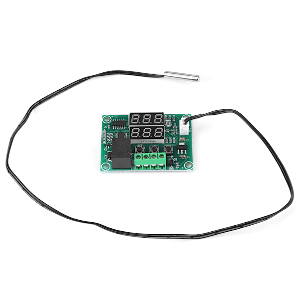 Digital DC 12V Dubbel LED-Display Temperaturregulator Sensor Relämodul Termostatbrytare
