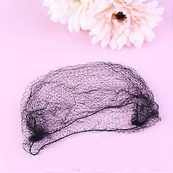 TINKSKY 100 st Hårnät Osynligt Elastiskt Nät (Svart)