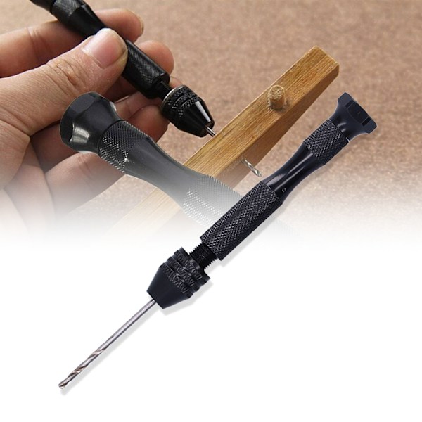 11 stk. Pin Vise Bor Bits HSS Aluminium Legering Manuel Mini Twist Bor Bits til Valnød