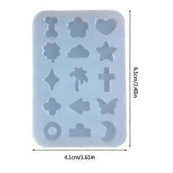 Hunde Knogle Silikoneform Hul Epoxy Shaker Fyld Silikoneforme Epoxy Resin Fyldform til Kviksand Resin Forme