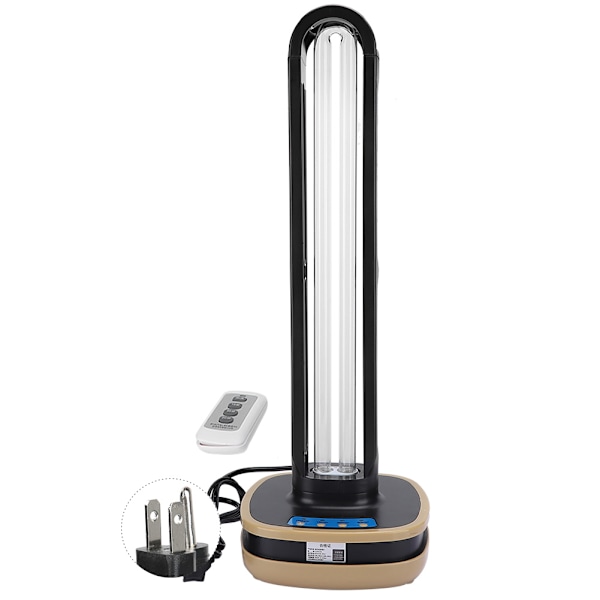 UV-lampe for midd-fjerning, ultrafiolett rengjøringslampe med fjernkontroll for hjem, skole, US-kontakt 110V