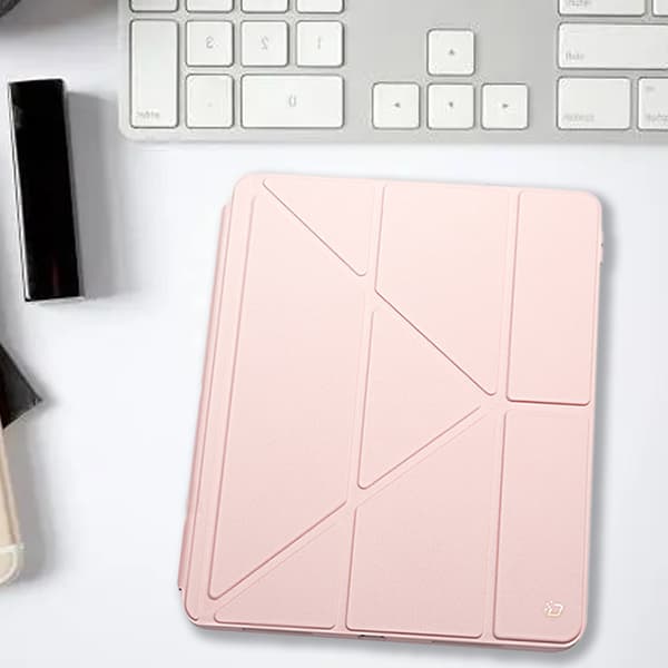 Etui Kompatibelt med iPad Air4/5 10.9, Separasjon Avtakbart Magnetisk Etui, Transparent Bakside pink