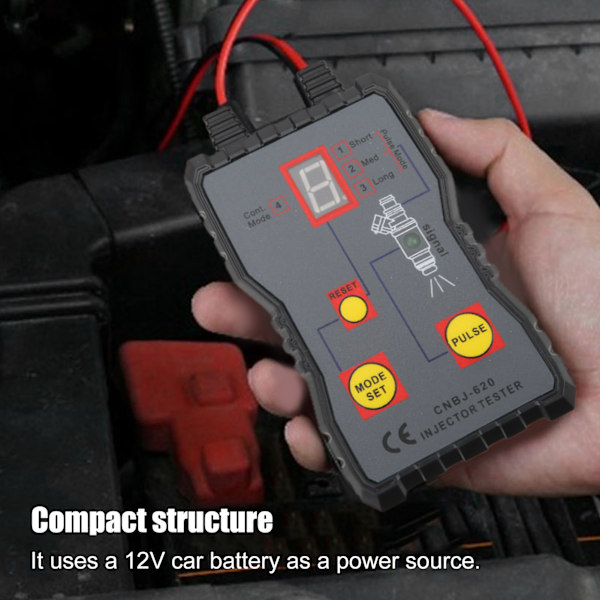 CNBJ‑620 Bilsensor for drivstoffinnsprøyter, Profesjonell, 4 pulsmoduser, Bærbar