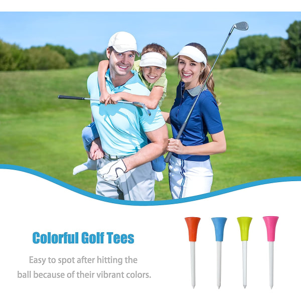 Ny plast gummitippet topp golf-t-skjorter 50 STK 2-34 i multi