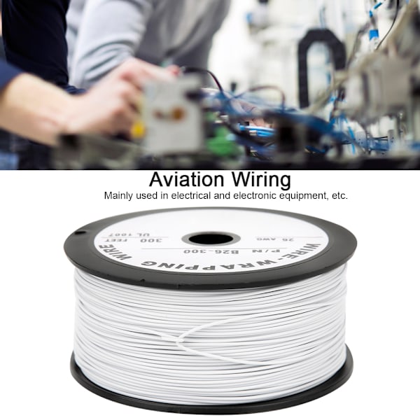 UL1007 Elektrisk Tråd Forbindelseskabel Linje Luftfartskabling Fortinnet Kobber 100 Meter 26AWG