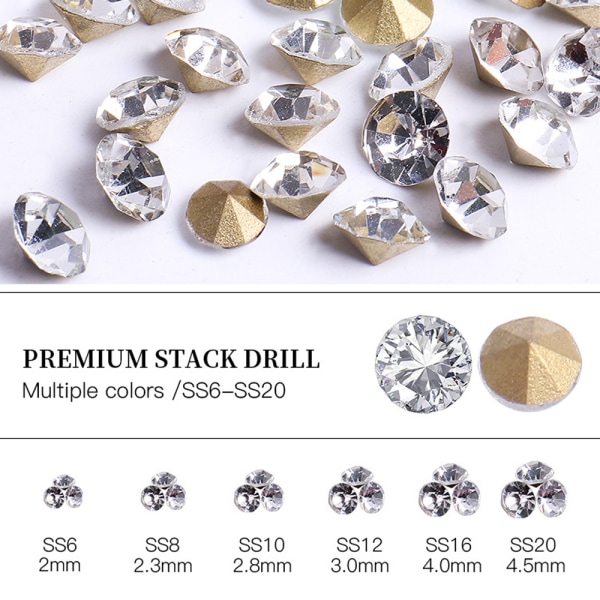 6145 Half Pearls flatback gems/Spiss bunnbor, for