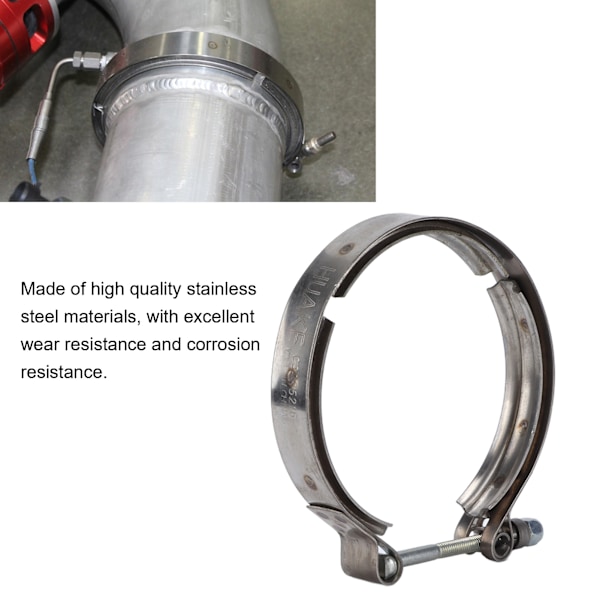 Bil Turbolader Eksos V-Båndklemme Rustfritt Stål Erstatning for Cummins HX40 Turbo