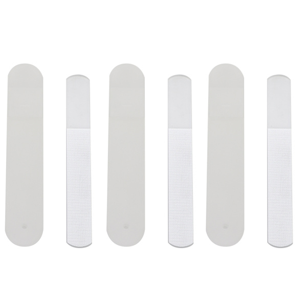 3 stk. Neglefil Nano Glas Neglebuffer Slibepolering Strip Manicure Værktøj Halvcirkel