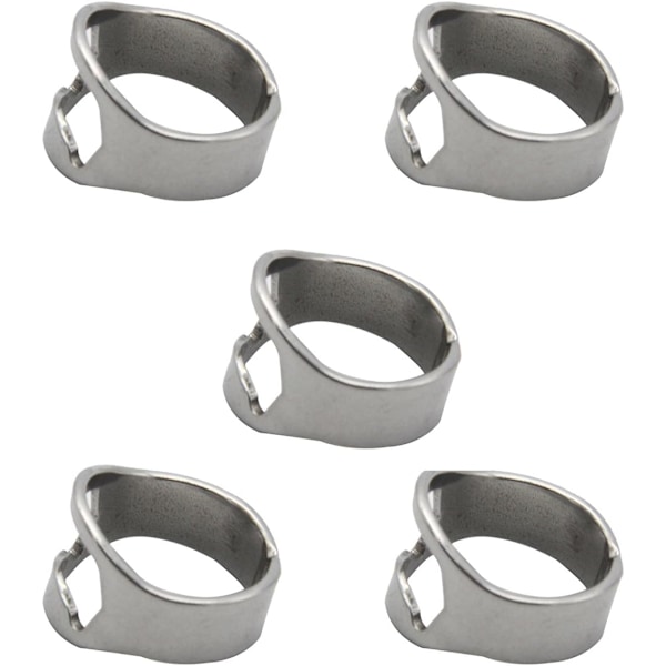 Rostfri Stålring, Innovativ Öl- och Vinöppnare med Portabel Fingerringdesign, Lätt att Använda för Enkel Kapsylöppning, Praktiskt Verktyg för Alla
