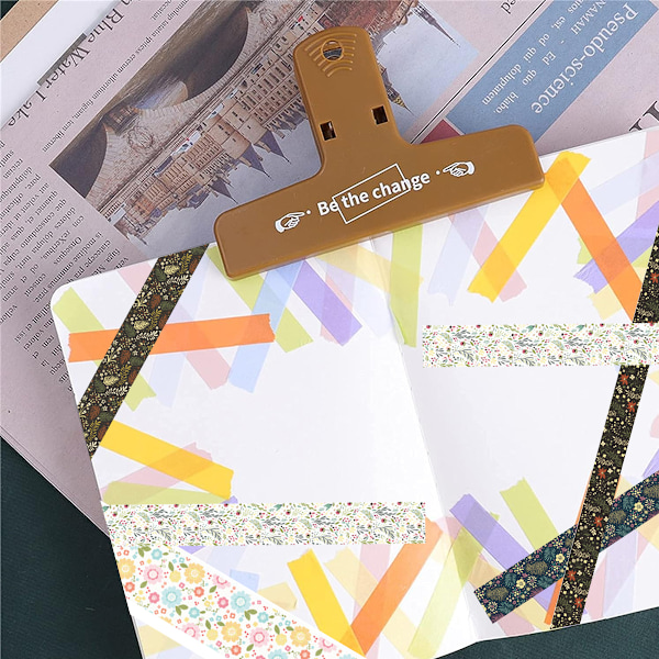 Dekorativt Washi Tejp Set, Livfull Design Bästa Material Inga Rester Washi Tejp för Mångsidig Användning, Inklusive Hantverk, Bullet Journals, Presentinslagning