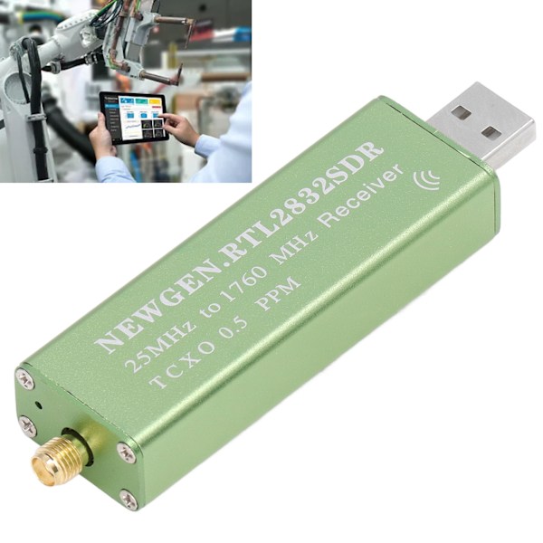 RTL SDR-mottaker 25‑1760MHz Full Band RTL2832U R820T2 Programdefinert radioskanner
