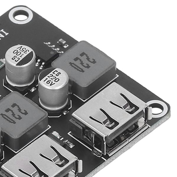 Buck-omvandlare 4-kanals USB 6‑32V till 3‑12V Snabbladdning DC-strömförsörjningskort