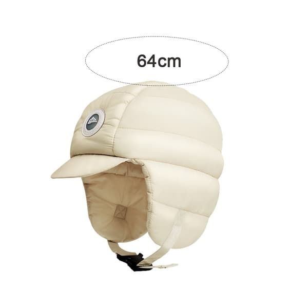Dame Varm Øreklap Vinterhat Udendørs Vinterhue, Varm Trapper Hat Øreklapper Vinterhat Beige