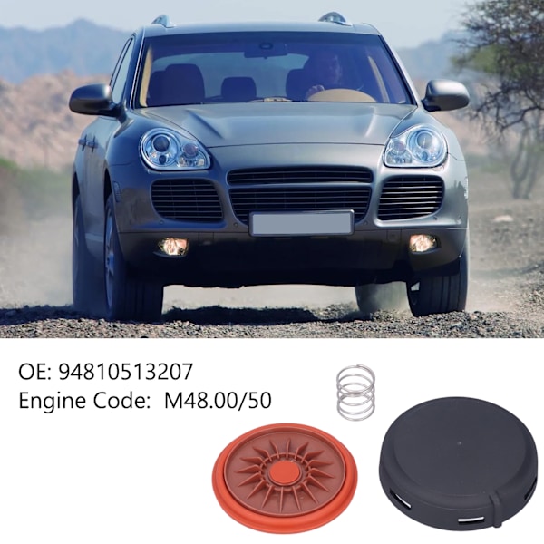 Motorventildekselhette Reparasjonssett 94810513207 ABS Erstatning for Cayenne S V8 4.5L 2003‑2006