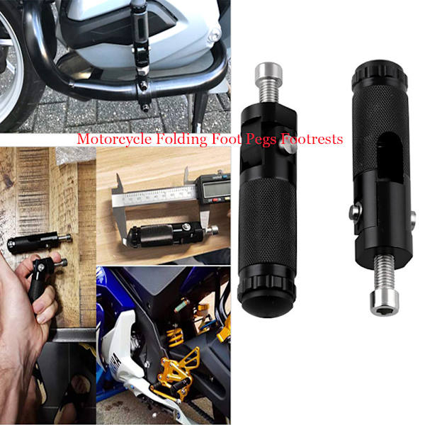 CNC Universal Motorcykel Racing Folding Fodstøtter 8mm Montering