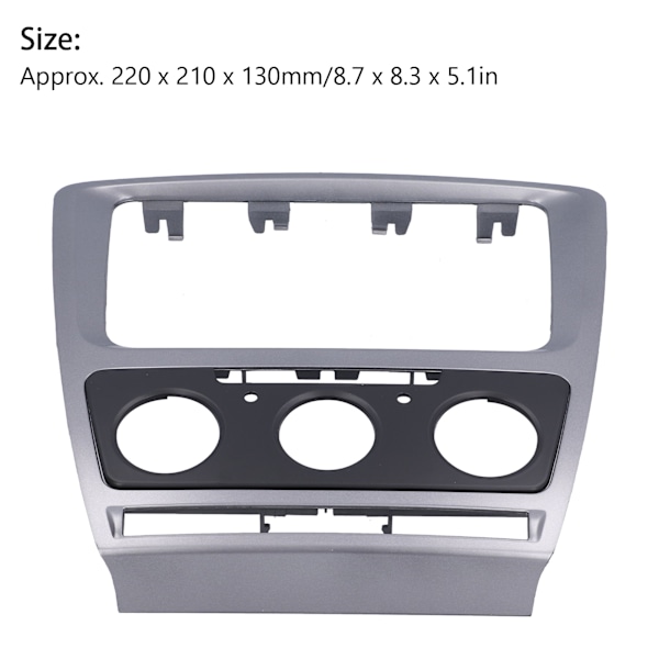2Din Stereo Radio Facia Panel Ramme Trim Ændret Udskiftning til Octavia 2010-2013