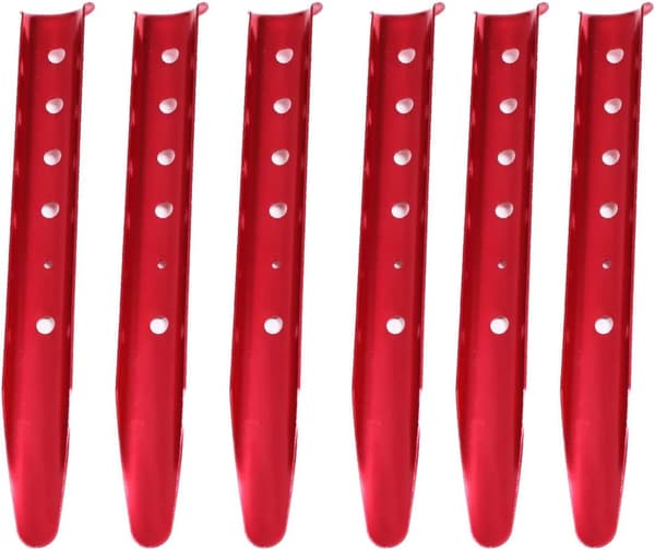 Campingplugger Teltplugger i aluminiumslegering 31 cm Sandplugger 6 stk