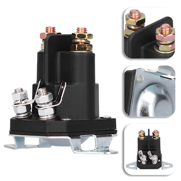 Solenoidbrytare 3-polig Terminal Startrelä 12V för MTD 109946 146154 1753539 AM138497