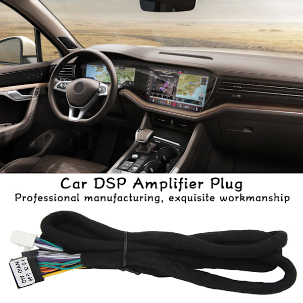 12V Bil DSP Forsterker Ledningsnett Kabelkontakt ISO Plugg Høy Fidelitet Universal for Android
