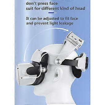 Hovedrem VR M2 F2 Justerbart Headset VR-briller til Oculus Quest 2 Tilbehør Mount Face Padding VR
