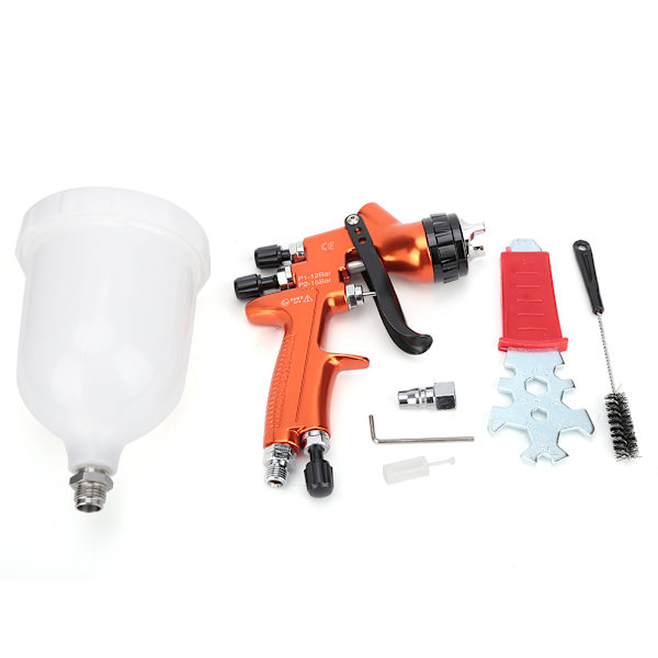 Gravitetsmatad Airbrush 600mL Behållare Sprutpistol A-klass Målnings Sprutpistol 1.3mm KaliberTE 1.3MM