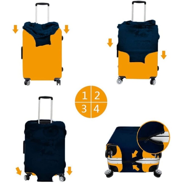 Elastisk resväska Skyddsfodral Cover (M )