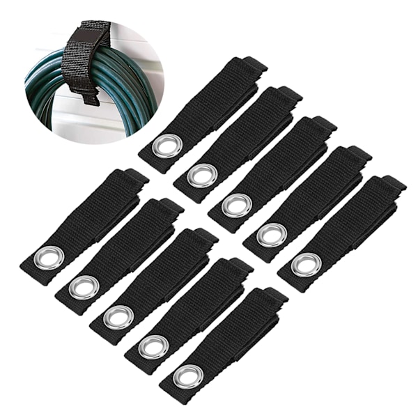 10 stk Opbevaringsstropper Hæklet Sløjfe Forlængerledning Opbevaringsholder Organizer Wrap Keeper S