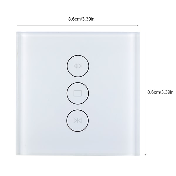 Smart WiFi Gardinskontakt Touch Panel Vægstikkontakt Hjemmegardiner Kontrolsystem Controller