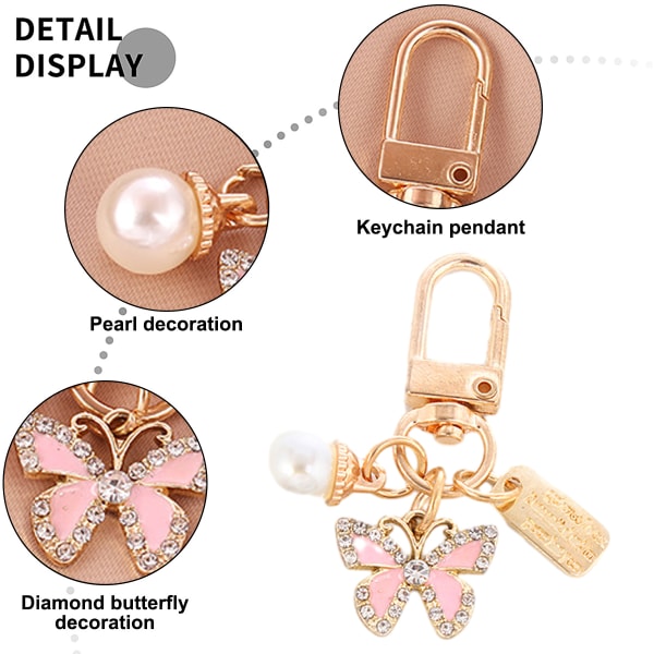 2st Butterfly Charms Keychain Chain Tofs Key Chain Key Ring K