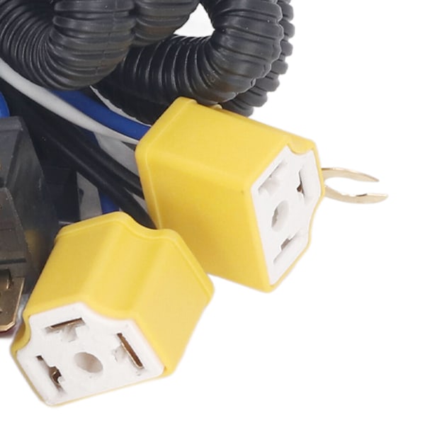 H4 Forlygte Relæ Harness Højtemperaturbestandig Keramisk Stik H6054 7x6 Forlygte Ledningsnet Kit
