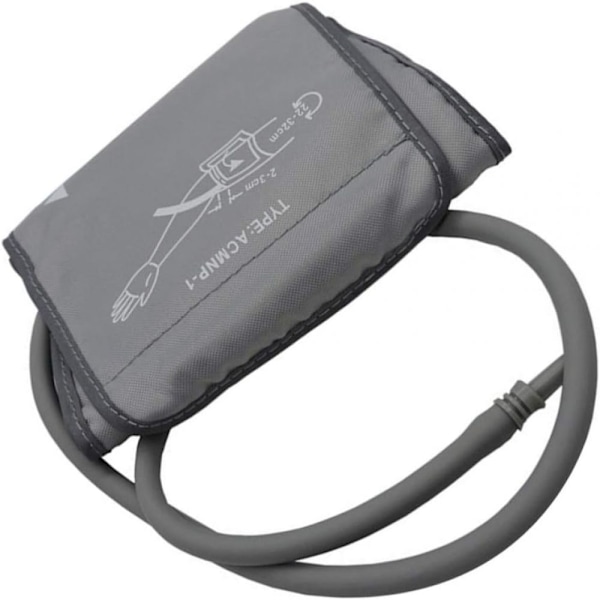 Blodtrycksmanschett, justerbar armmanschett med D-ringstängning, passar vuxenarmar 22 till 32 cm, universell kompatibilitet, högkvalitativt non-woven-material