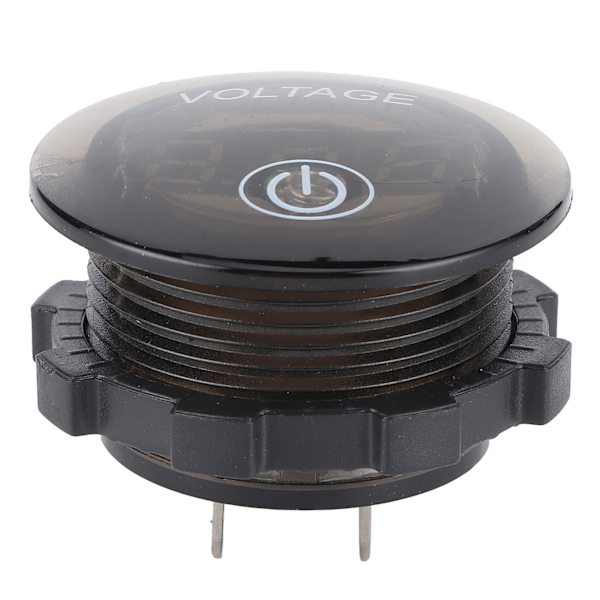 Universal LED DC Digital Voltmeter Spenningsmåler Bilbatteri Måler 12‑24V Med Berøringsschalter Blå
