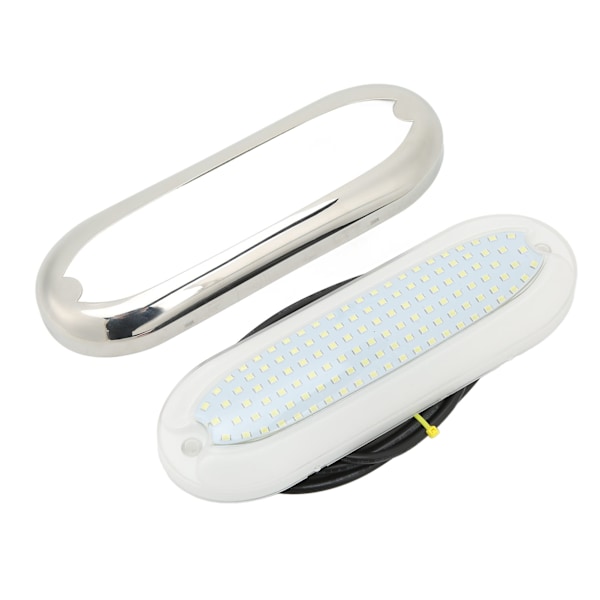 12VDC Bådunder vandlys 120 LED Lysstærkt Lys IP68 Vandtæt Rustfrit til Skibe Yachter Motorbåde Blåt Lys
