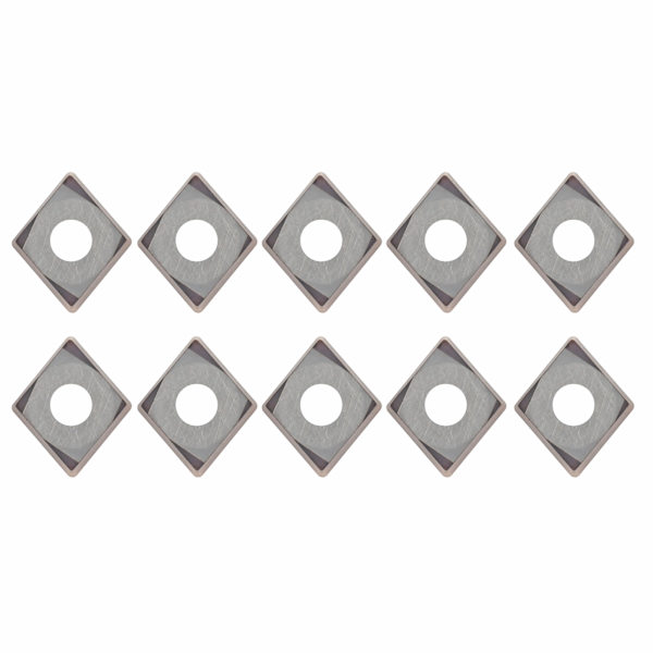 10 stk CNC Dreieinnsats Indekserbar Solid Karbidblad Skjæring CCMT060204‑6018