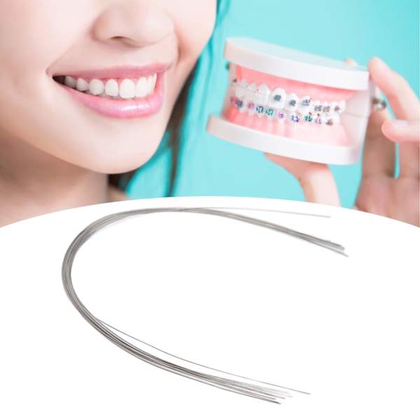 50 st Orthodontiska Rektangulära Bågar av Nickel Titan Tandregleringsbågar 0,017 X 0,025 Tum Nedre